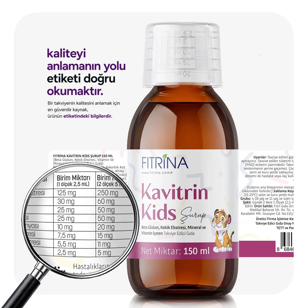 FITRİNA KAVITRIN KİDS ŞURUP 150 ML