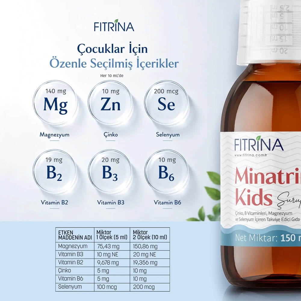 FITRİNA MINATRIN KİDS ŞURUP 150 ML