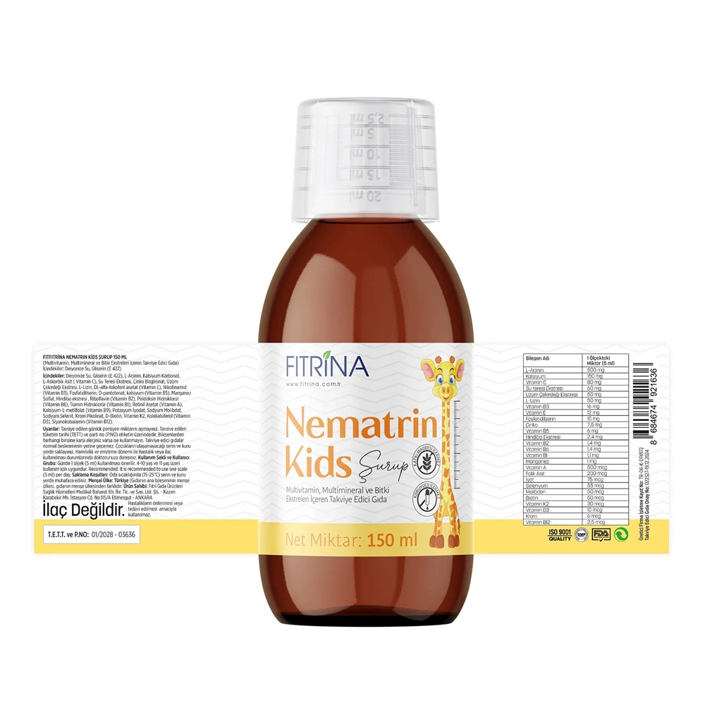FITRİNA NEMATRIN KİDS ŞURUP 150 ML