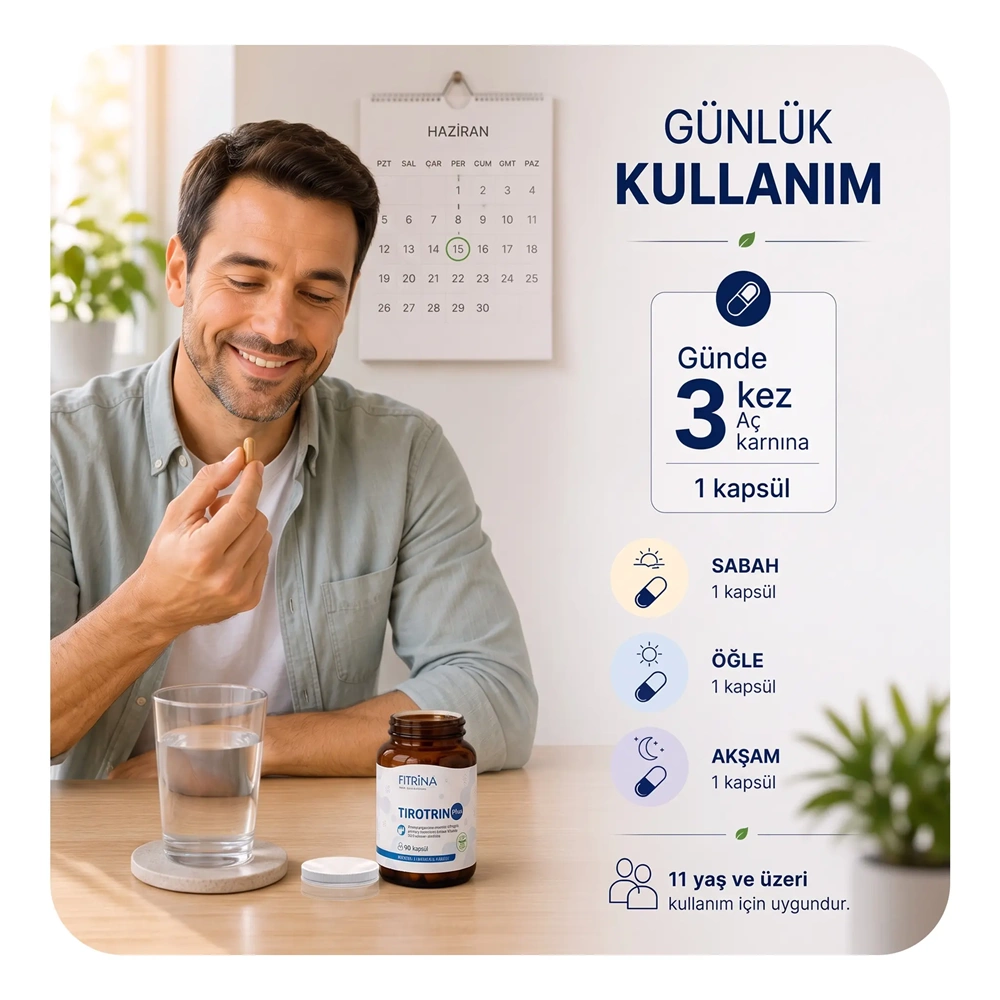 FITRİNA TIROTRIN PLUS 90 KAPSÜL