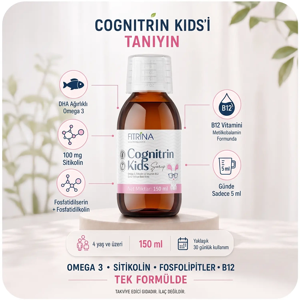 FITRİNA COGNITRIN KİDS ŞURUP 150 ML