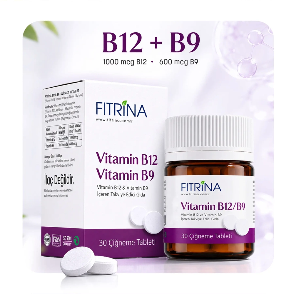 FITRİNA B12 & B9 FOLİK ASİT 30 TABLET
