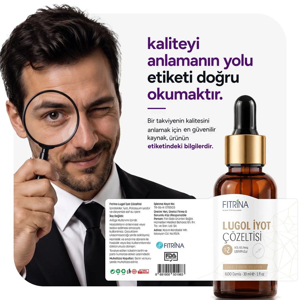 FITRİNA LUGOL İYOT ÇÖZELTİSİ %2