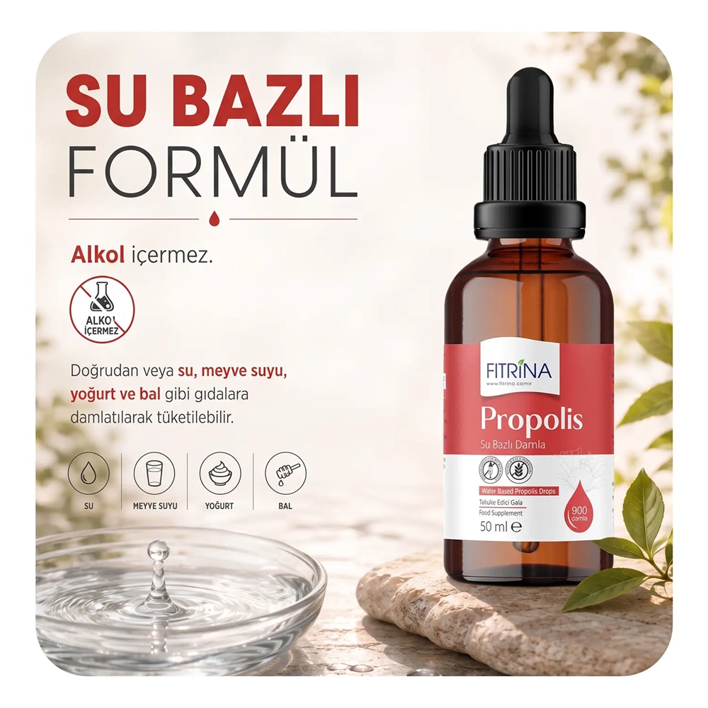 FITRİNA PROPOLİS SU BAZLI DAMLA 50 ML