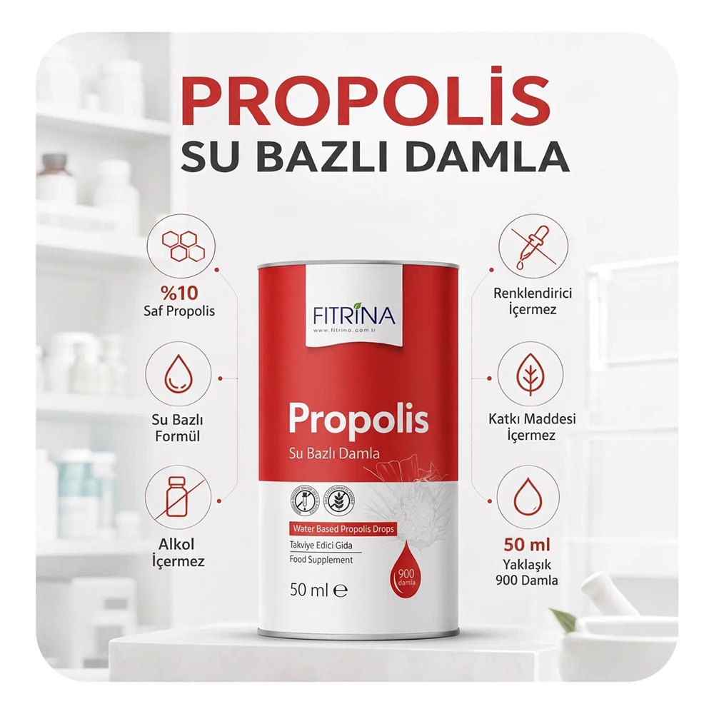 FITRİNA PROPOLİS SU BAZLI DAMLA 50 ML