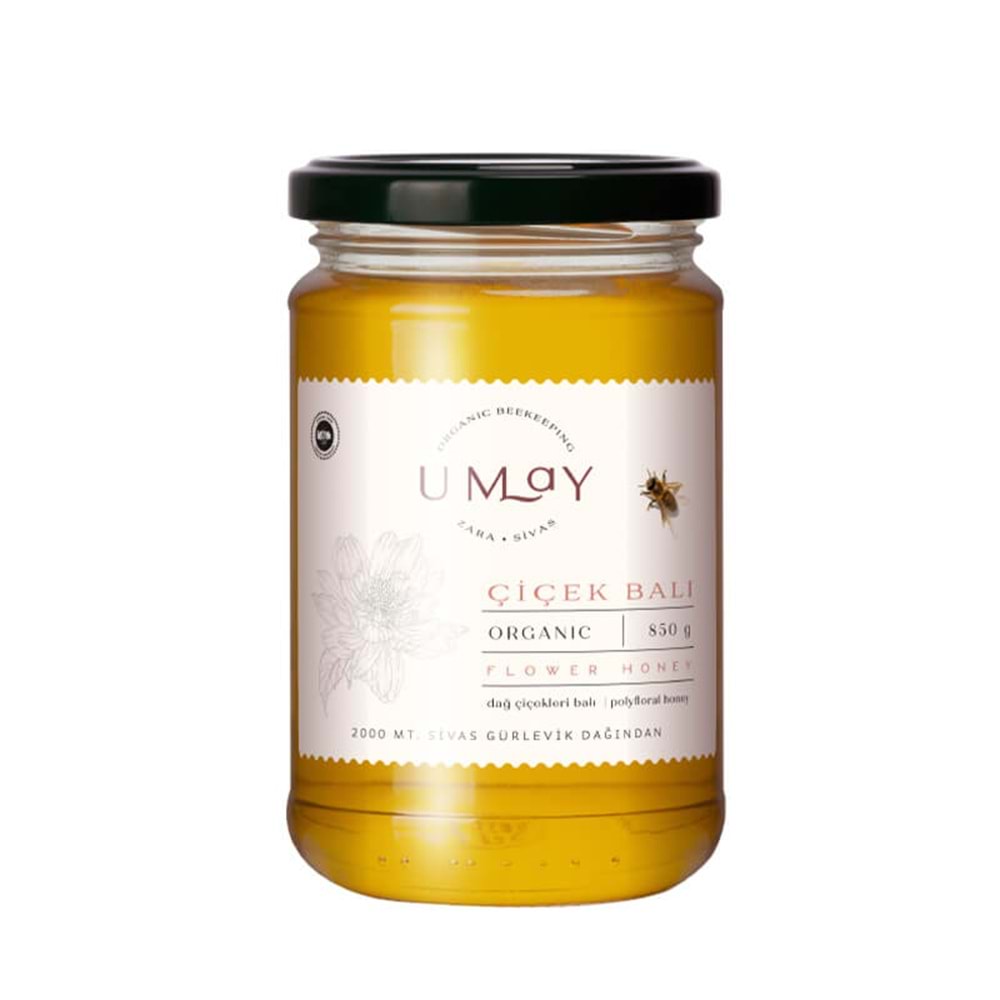 UMAY ORGANİK ÇİÇEK BALI 850 GR