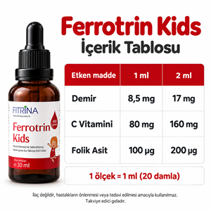 FITRİNA FERROTRIN KİDS 30 ML DAMLA