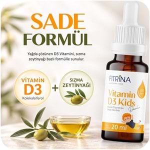 FITRİNA VİTAMİN D3 KİDS DAMLA 20 ML