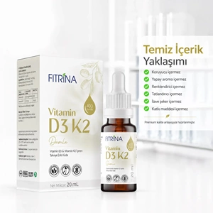 FITRİNA VİTAMİN D3K2 DAMLA 20 ML