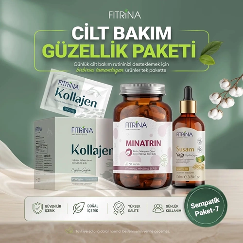 FITRİNA SEMPATİK CİLT BAKIM PAKETİ 7 ( KOLLAJEN, MINATRIN, SUSAM YAĞI )