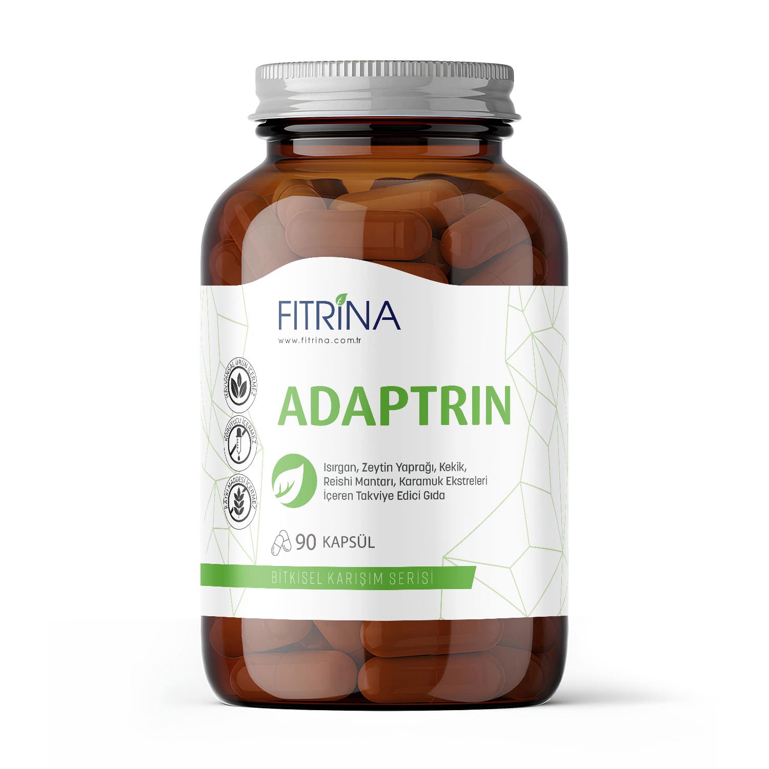 adaptrin-90-kapsul-min Adaptojen bitki ekstreleri içeren takviye edici gıda