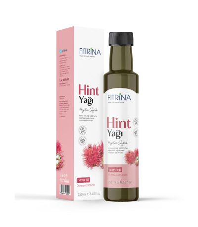 Fıtrina Hint Yağı – %100 saf ve soğuk sıkım doğal bakım yağı şişesi